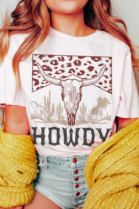 DESERT LONGHORN HOWDY GRAPHIC TEE