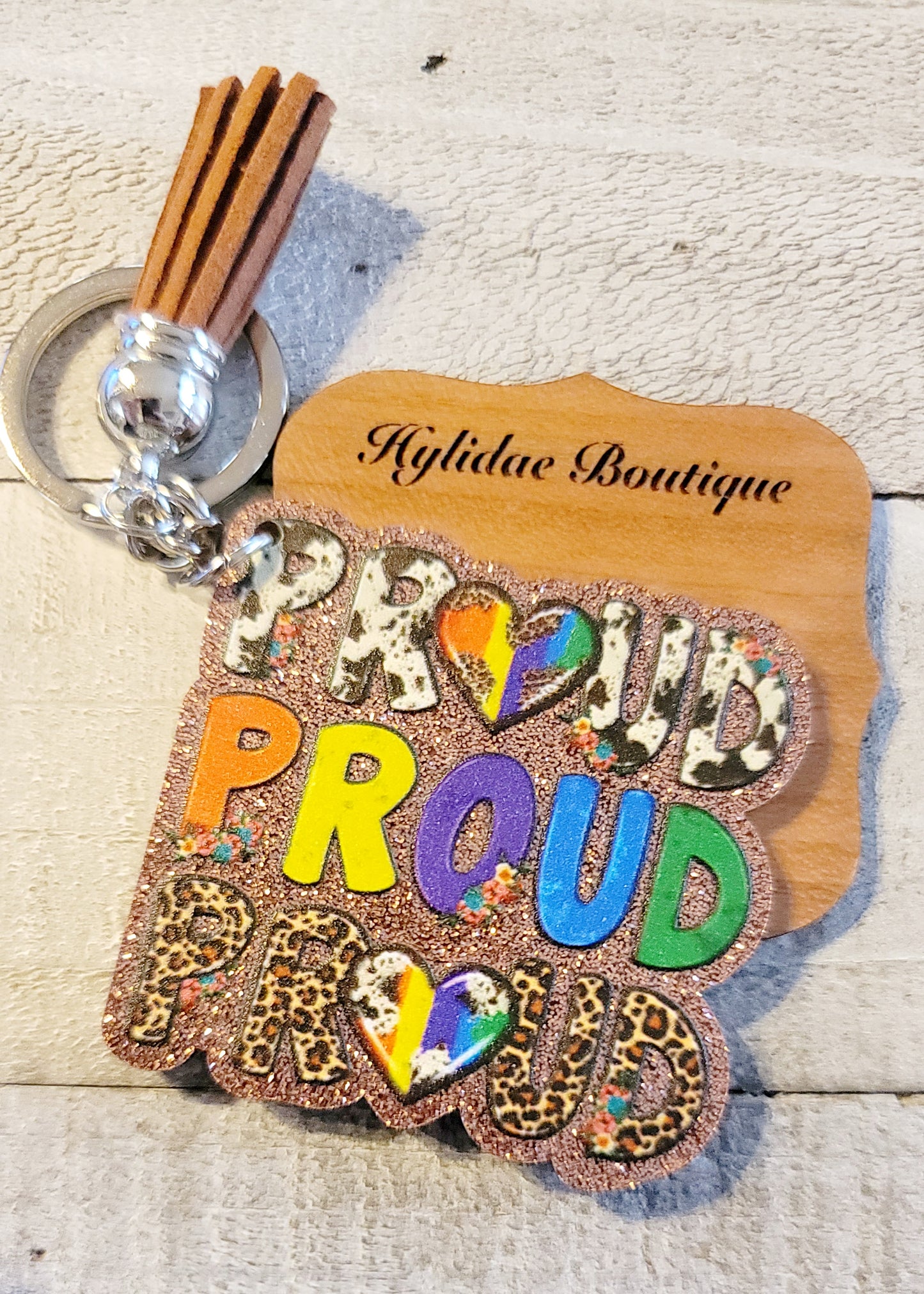 PROUD PROUD PROUD • Tassel Keychain