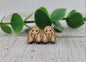 Basset Hound Dog Breed || Wood Stud Earrings || Hypoallergenic