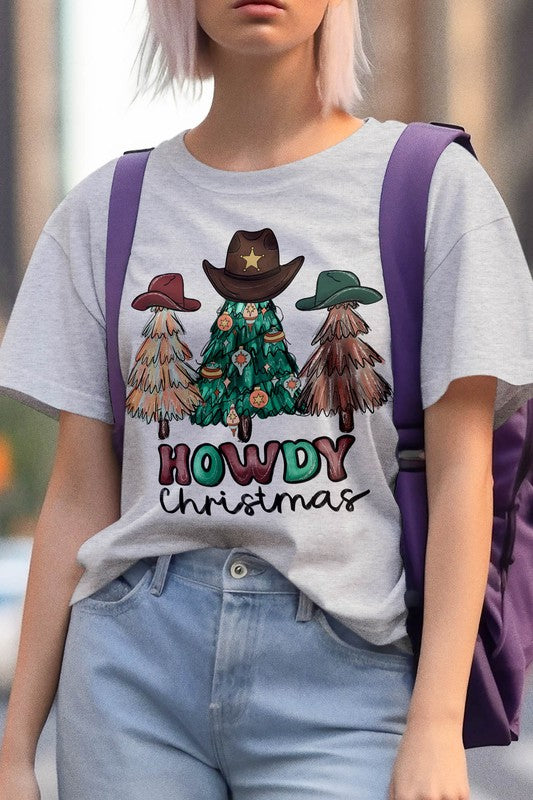 Howdy Christmas Tree Graphic Tee