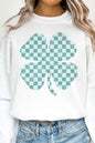 ST PATRICKS CLOVER CHECKER OVERSIZED SWEATSHIRT