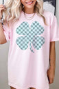 ST PATRICKS CLOVER CHECKER GRAPHIC TEE