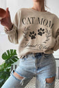 CAT MOM SOCIAL CLUB GRAPHIC SWEATSHIRT