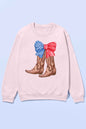 AMERICAN COWBOY BOOTS OVERSIZED SWEATSHIRT