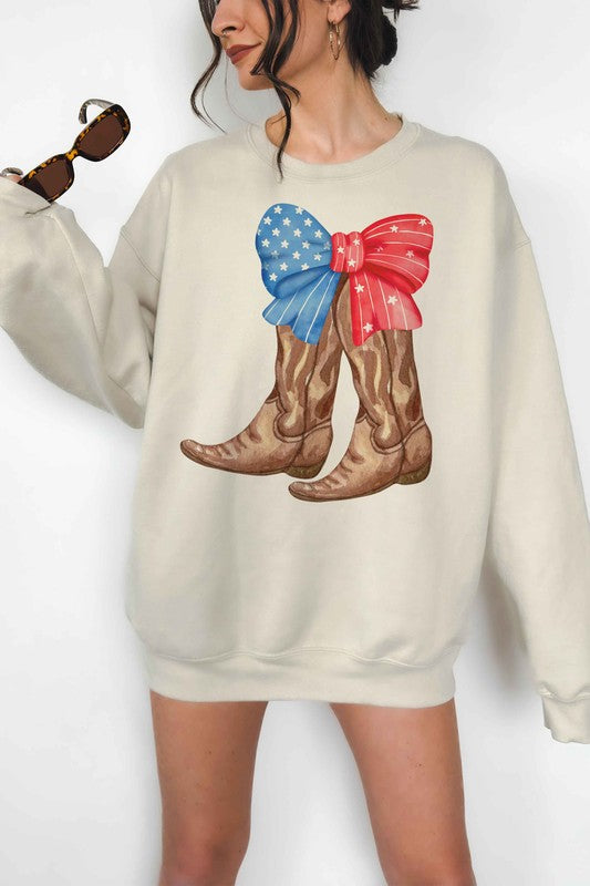 AMERICAN COWBOY BOOTS OVERSIZED SWEATSHIRT