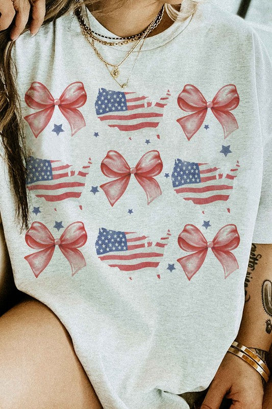 AMERICAN COQUETTE BOW GRAPHIC TEE