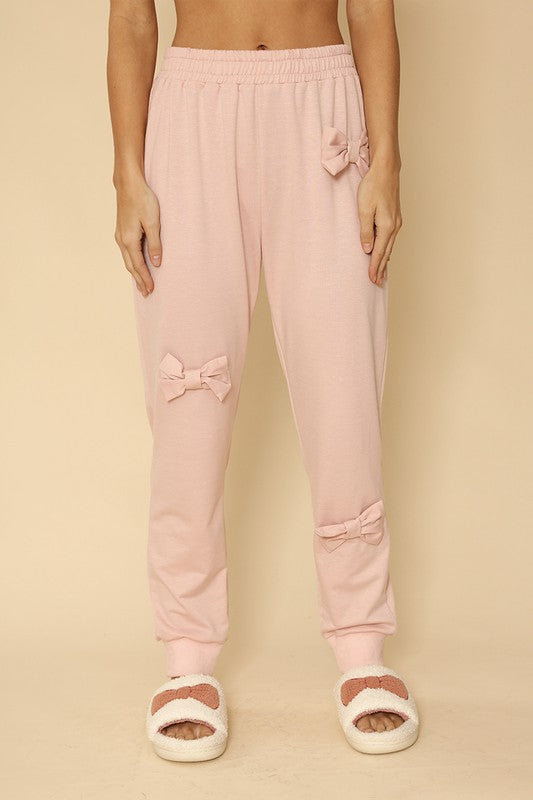 3D bow jogger sweatpants {Ships in 3-5 Business Days}