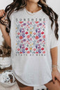 SUNSHINE STATE OF MIND FLORAL FLOWERS GRAPHIC TEE