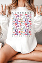 SUNSHINE STATE OF MIND FLORAL GRAPHIC SWEATSHIRT