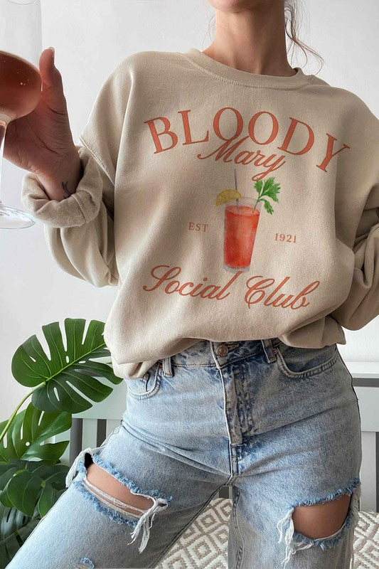 BLOODY MARY SOCIAL CLUB GRAPHIC SWEATSHIRT