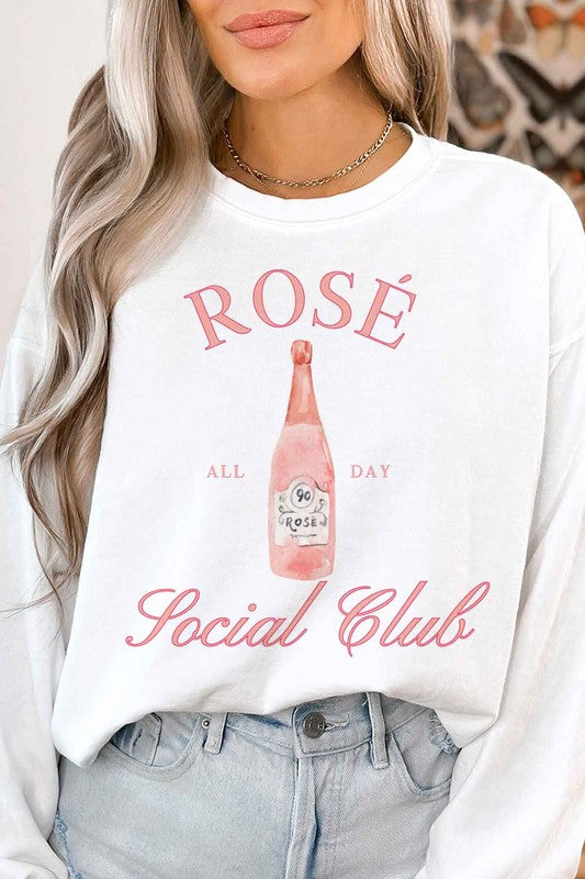 ROSE SOCIAL CLUB GRAPHIC SWEATSHIRT