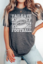 Game Day Tailgate Kickoff Touchdown Graphic Tee