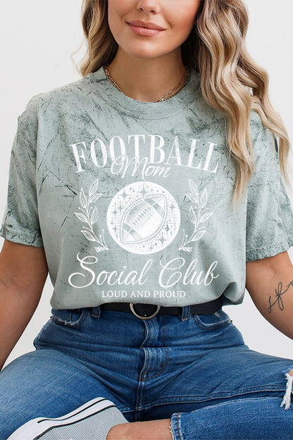 GameDay Football Mom Social Club Color Burst Tee