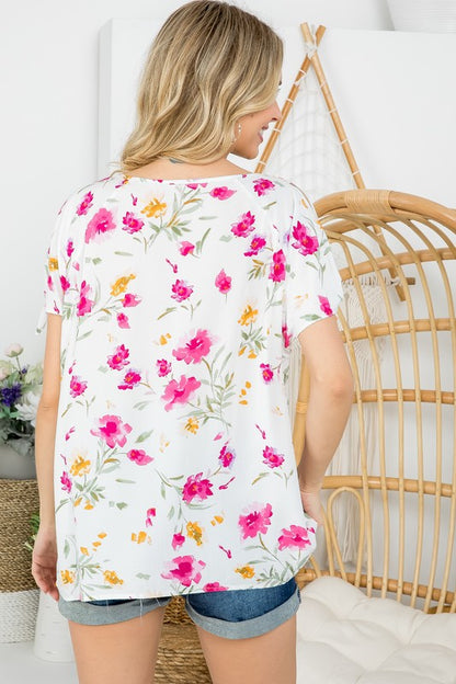 FLORAL BOXY TOP