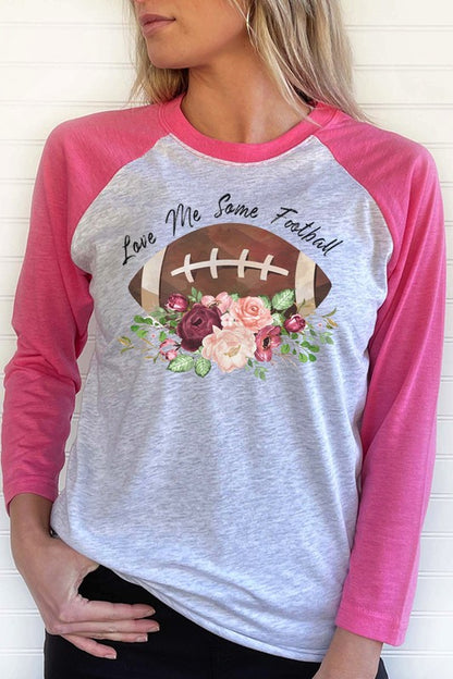 Game Day Love Me Some Football Raglan