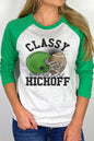 Game Day Green Classy Until Kickoff Raglan