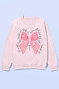 PROVERBS PINK BOW CHRISTIAN OVERSIZED SWEATSHIRT