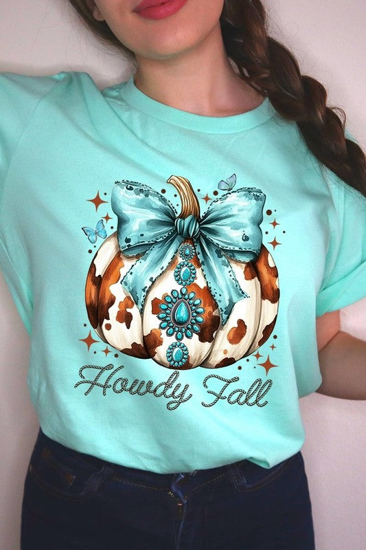 Howdy Fall Western Pumpkin Graphic Tee