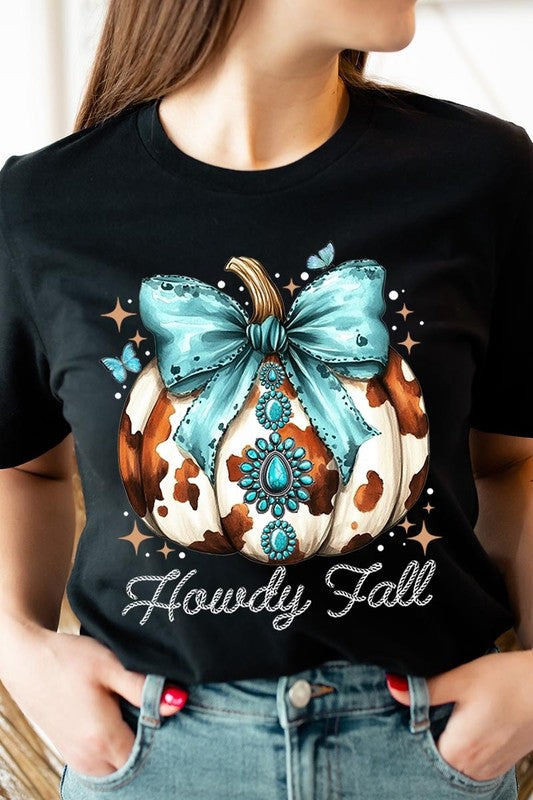 Howdy Fall Western Pumpkin Graphic Tee