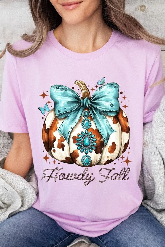 Howdy Fall Western Pumpkin Graphic Tee