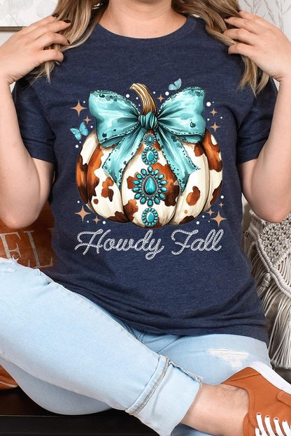 Howdy Fall Western Pumpkin Graphic Tee