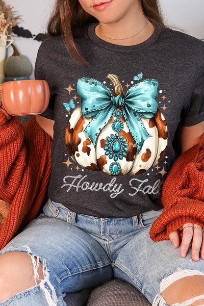 Howdy Fall Western Pumpkin Graphic Tee