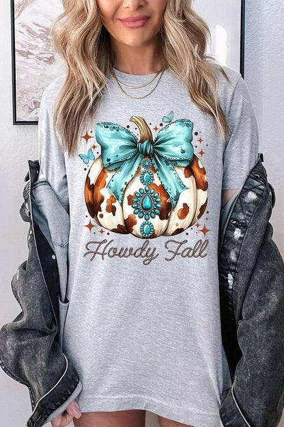 Howdy Fall Western Pumpkin Graphic Tee