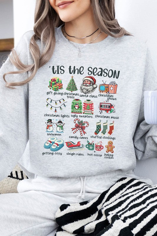 Retro Christmas Tis the Season Sweatshirt