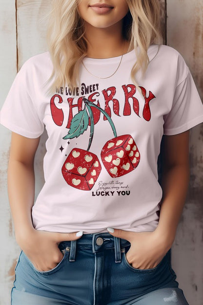 Love you cherry much, Cherry fruit Graphic Tee