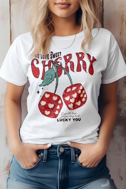 Love you cherry much, Cherry fruit Graphic Tee