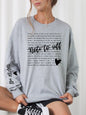 Note to Self Crew Sweatshirt {Ships in 3-5 Days}