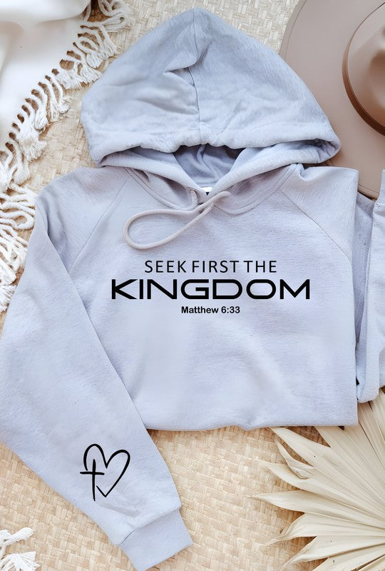 Seek First The Kingdom Graphic Hoodie PLUS {Ships in 3-5 Days}