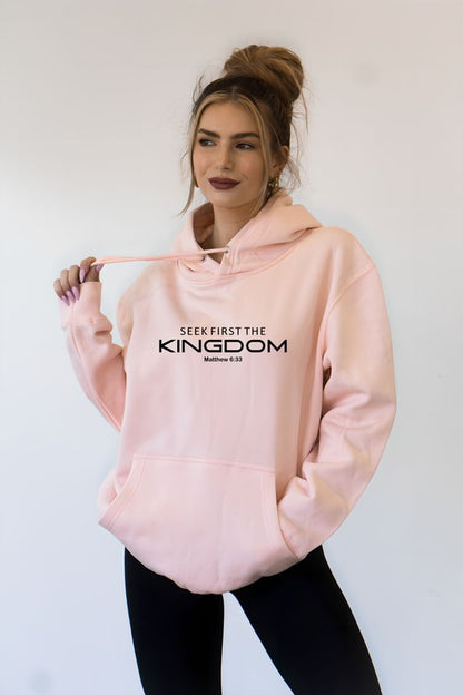 Seek First The Kingdom Graphic Hoodie PLUS {Ships in 3-5 Days}