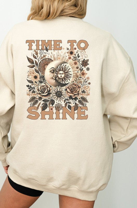 Time to Shine Crew Sweatshirt PLUS {Ships in 3-5 Days}