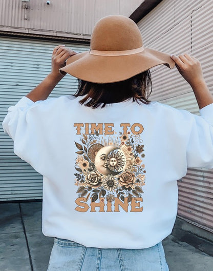 Time to Shine Crew Sweatshirt PLUS {Ships in 3-5 Days}