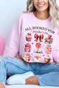 All Booked for Valentines Graphic Sweatshirt