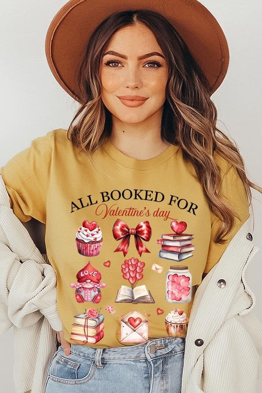 All Booked for Valentines Graphic Tee