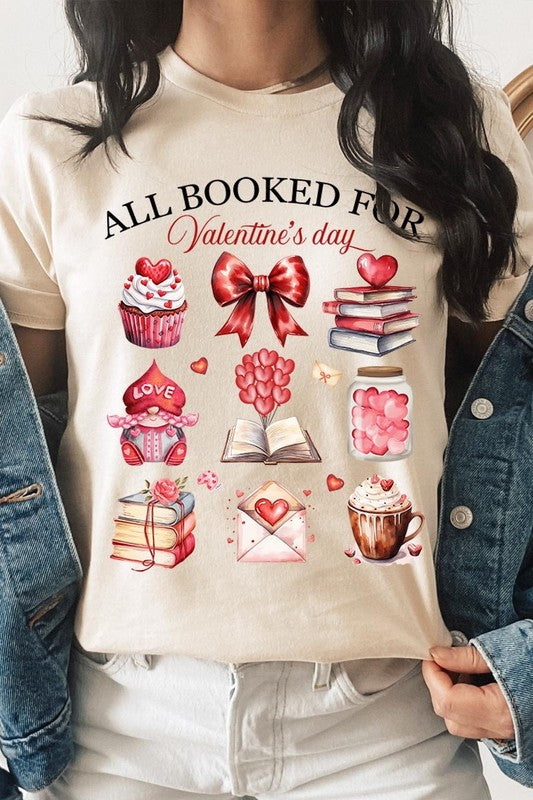 All Booked for Valentines Graphic Tee