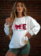 Red Love Like Jesus Graphic Sweatshirt PLUS {Ships in 3-5 Days}