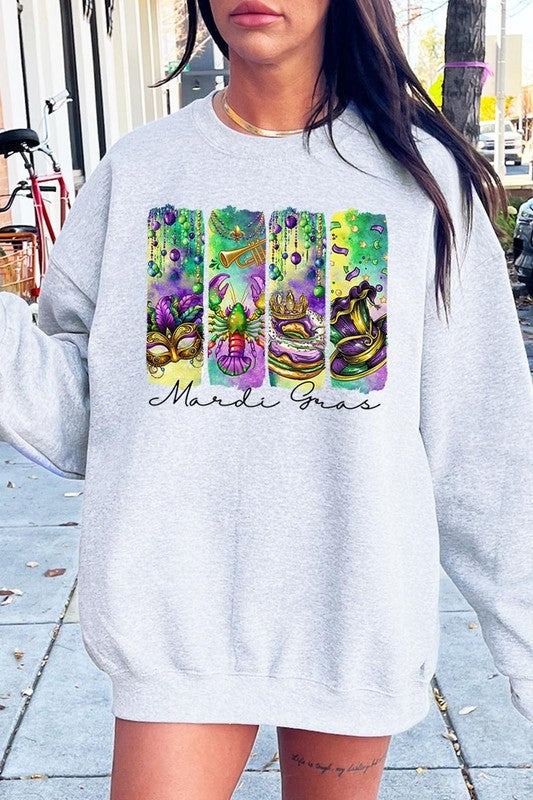 Mardi Gras Graphic Sweatshirt