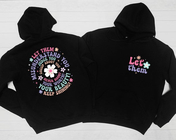 Colorful Let Them Graphic Hoodie PLUS {Ships in 3-5 Days}