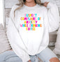 Suspect Anxiety Drinking Coffee Crew Sweatshirt