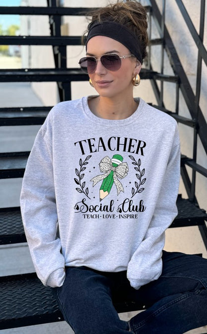 Teacher Social Club Crew Sweatshirt