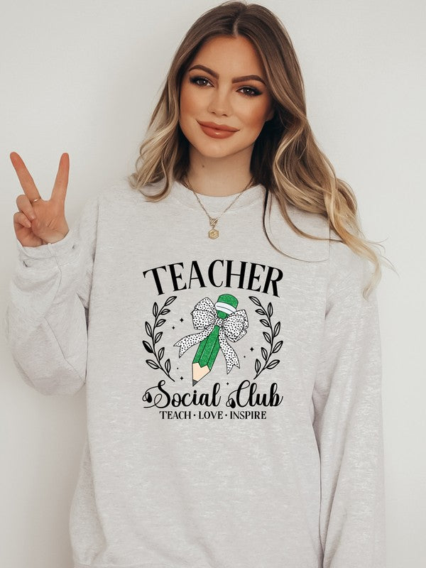 Teacher Social Club Crew Sweatshirt