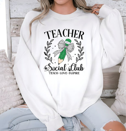 Teacher Social Club Crew Sweatshirt