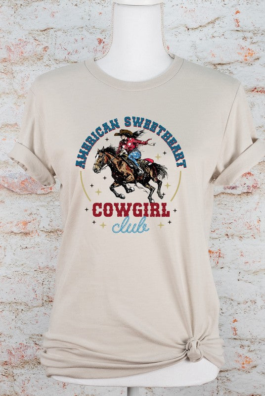 American Sweetheart Cowgirl Social Graphic Tee