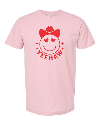 Yeehaw Smiley Heart Valentine Graphic Tee [Ships in 3-5 Business Days]