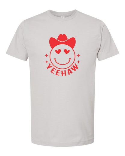 Yeehaw Smiley Heart Valentine Graphic Tee [Ships in 3-5 Business Days]