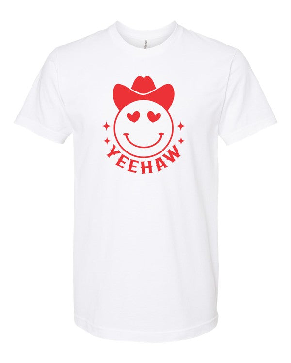 Yeehaw Smiley Heart Valentine Graphic Tee [Ships in 3-5 Business Days]