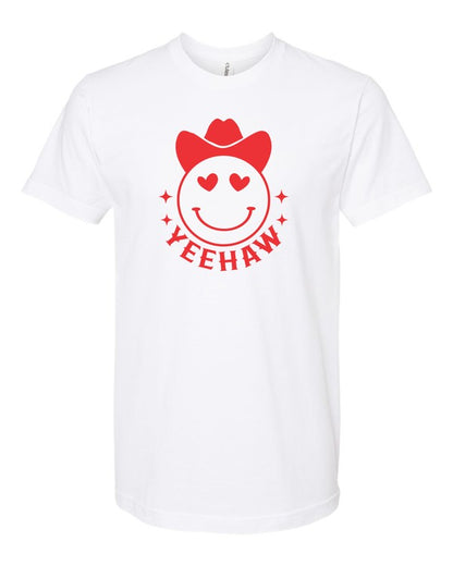 Yeehaw Smiley Heart Valentine Graphic Tee [Ships in 3-5 Business Days]